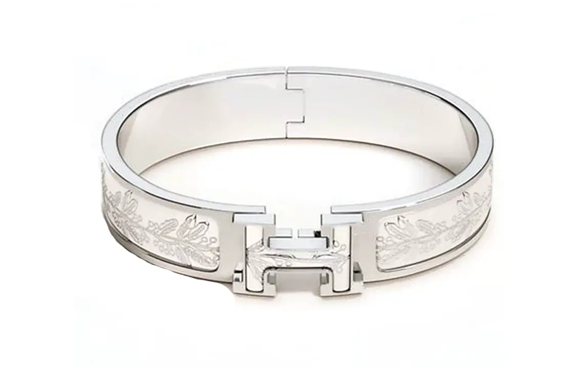 

Hermes Браслеты с палладиевым покрытием, женские, серебряный