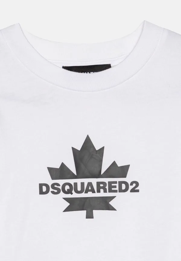 Футболка свободного кроя с принтом Dsquared2, White — фото 3