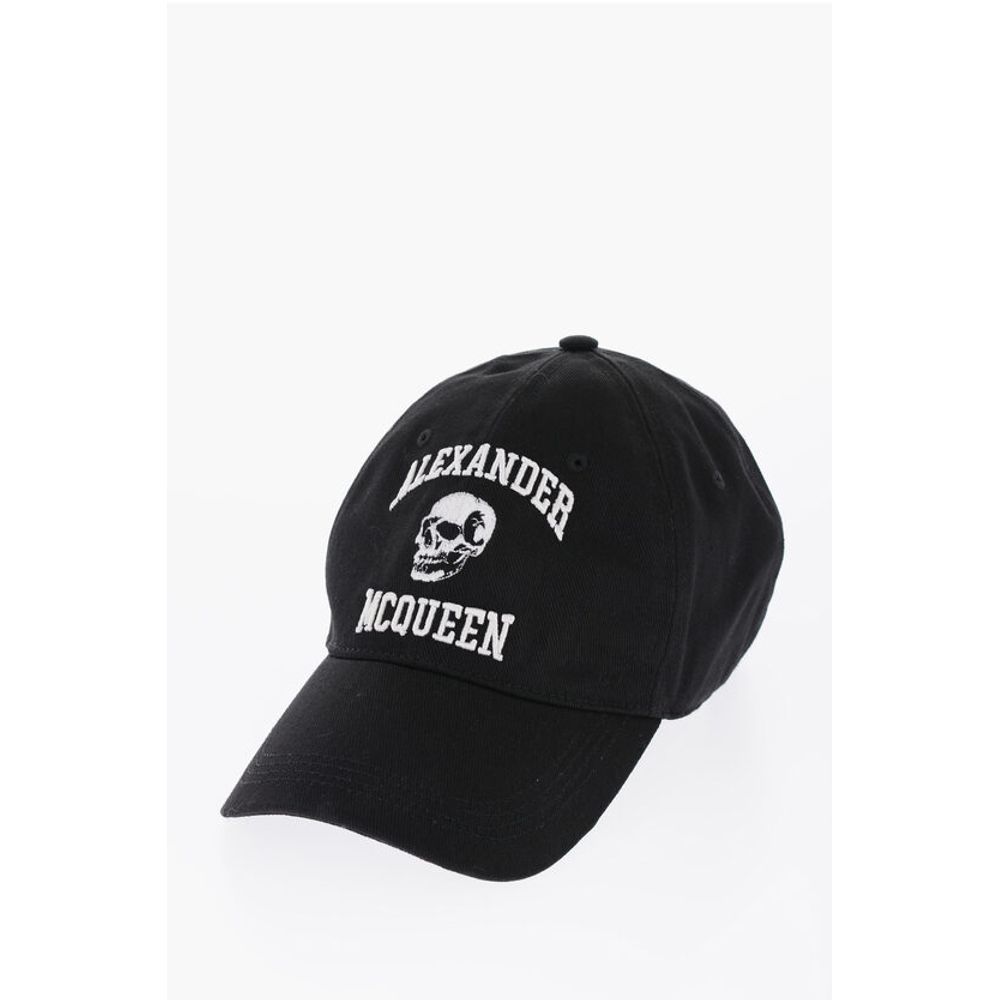 

Хлопковая кепка с тисненым логотипом Alexander Mcqueen, Black