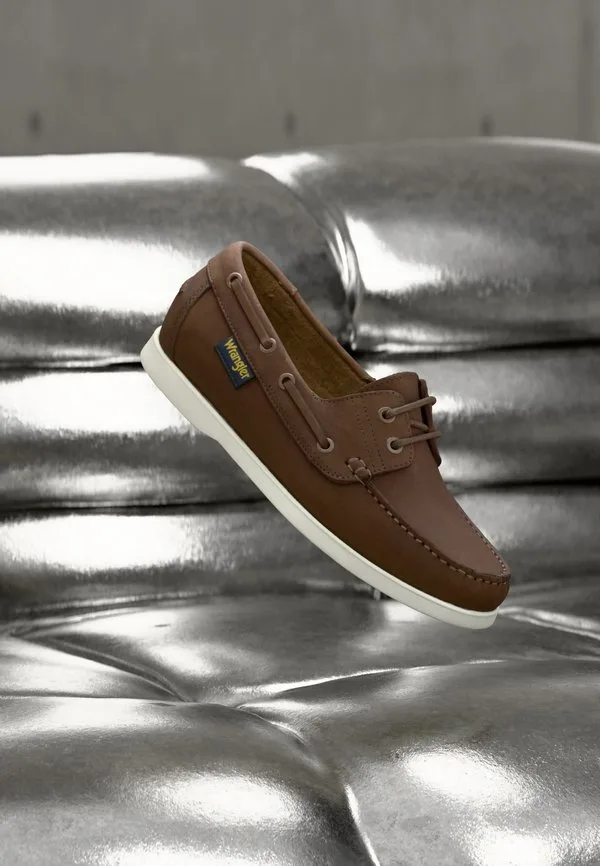 Балтийские мужские низкие лодочные туфли Wrangler, Brown