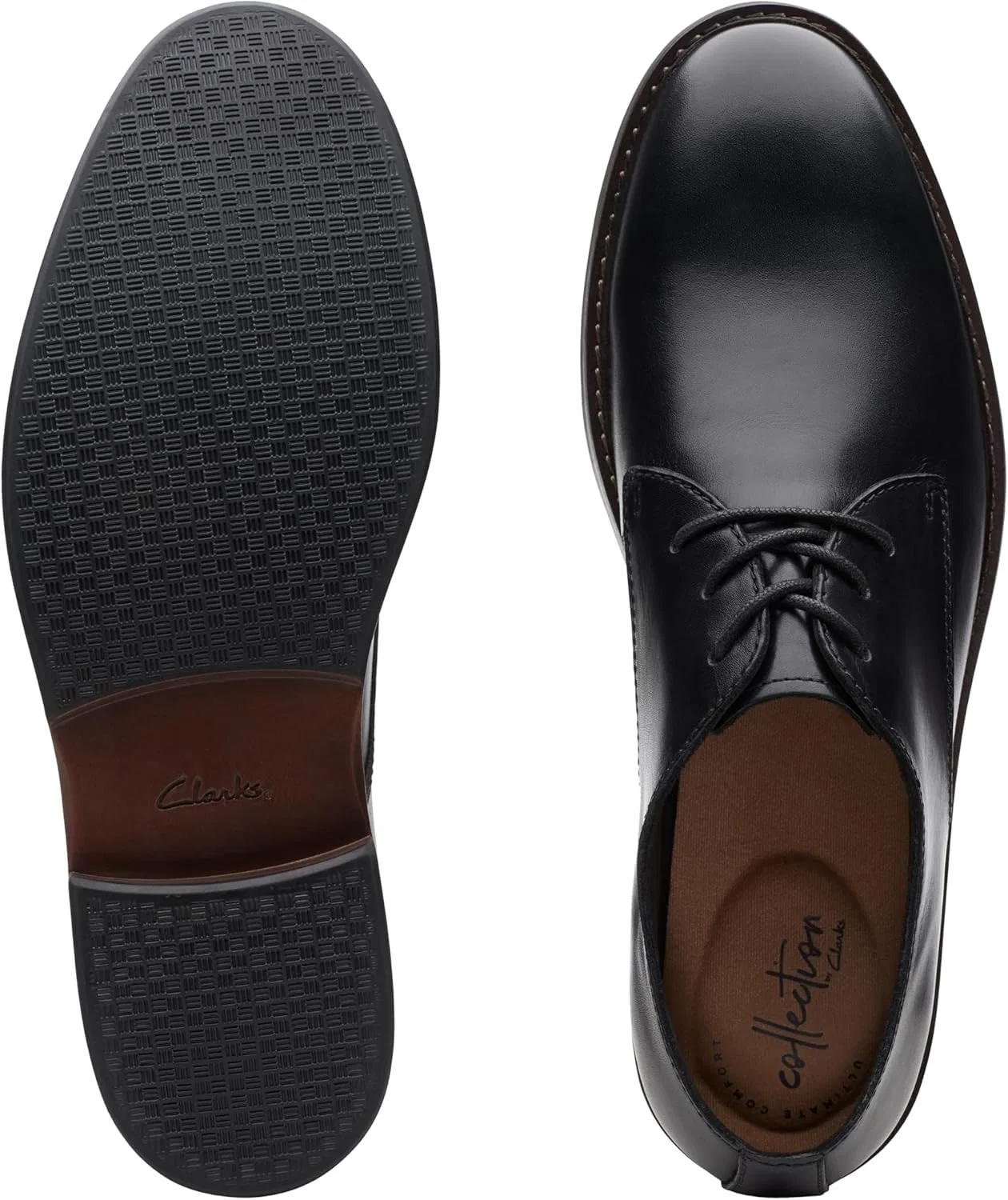 Мужские туфли Clarks Paulson Plain Oxford, Tan Leather — фото 4