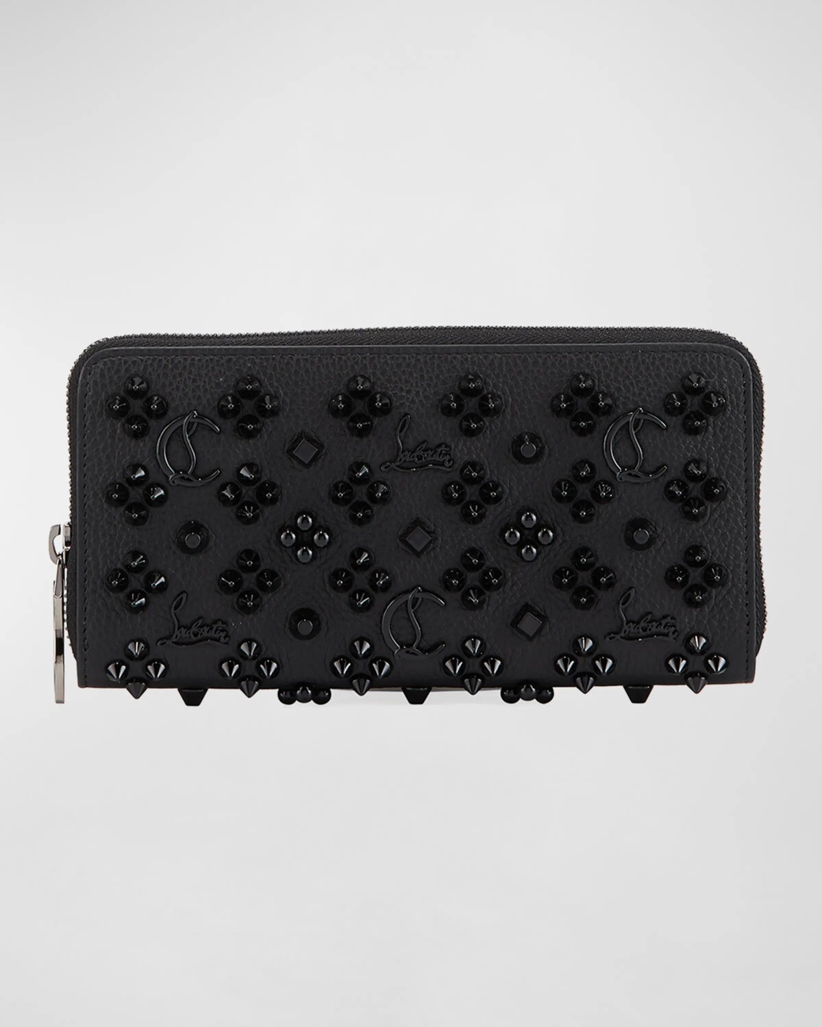 

Кожаный кошелек Panettone с шипами Loubinthesky Christian Louboutin, цвет Black