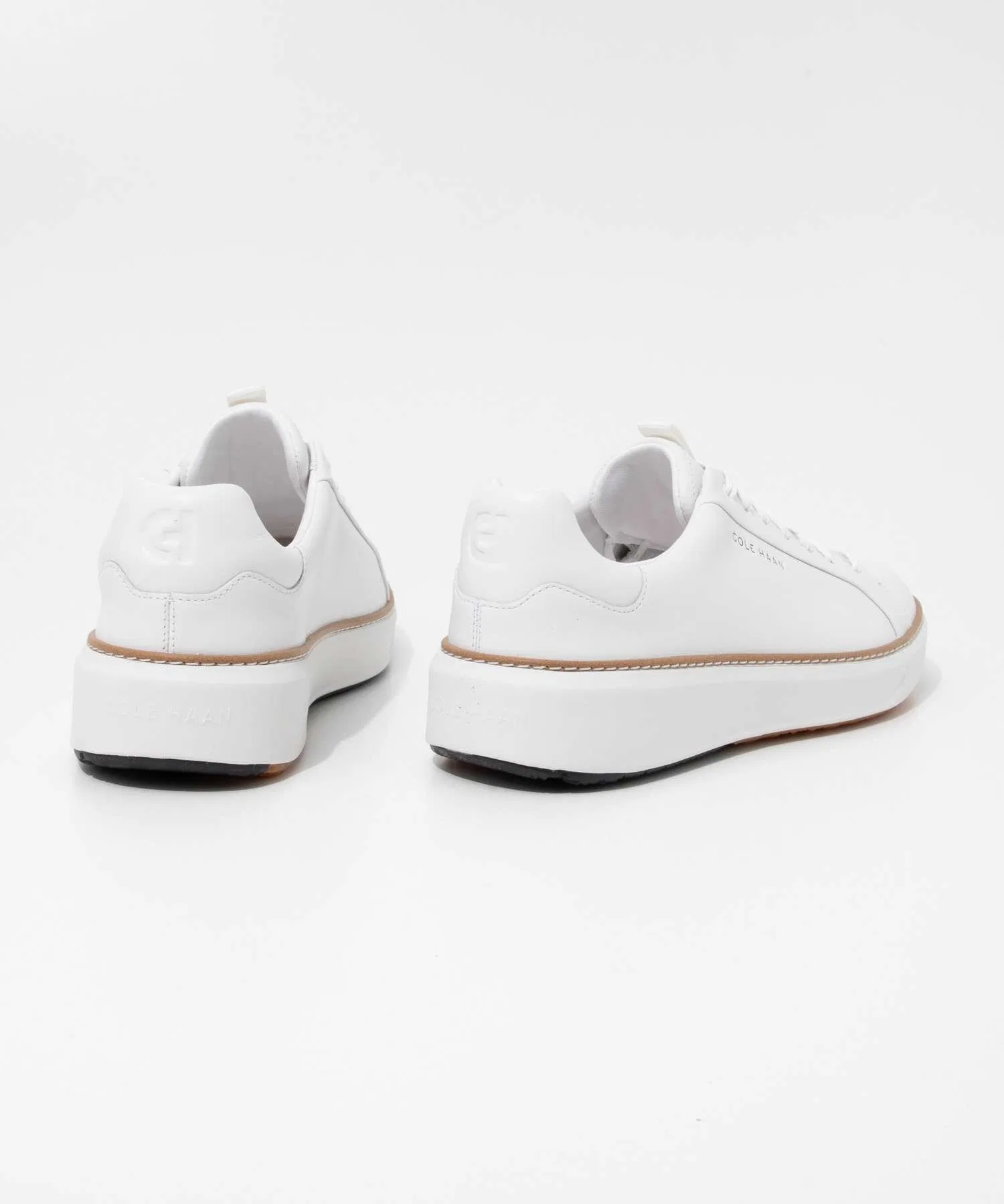 Мужские кожаные Ground Pro Golf Cole Haan белые — фото 4