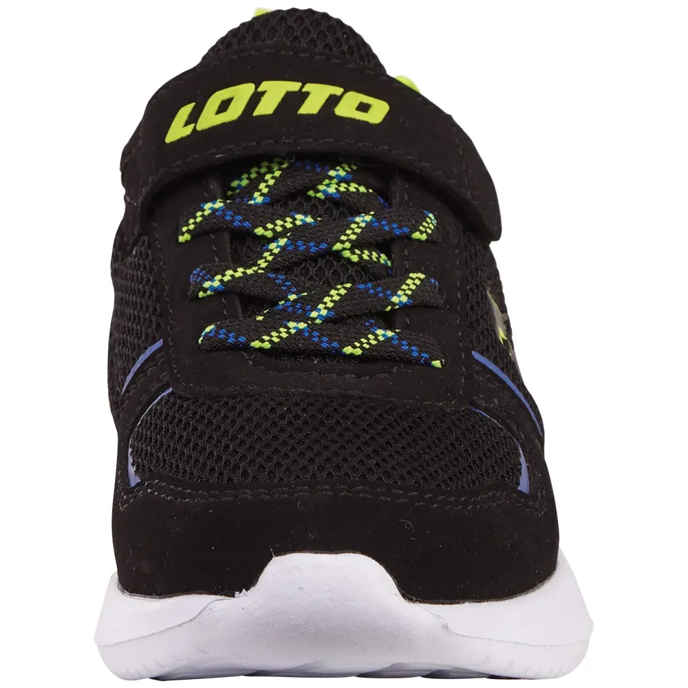 Кроссовки Lotto - особенно легкие и удобные, цвет Black-Lime — фото 3