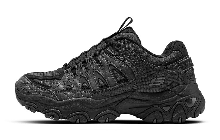 

Кроссовки женские с низким верхом, полностью черные Skechers