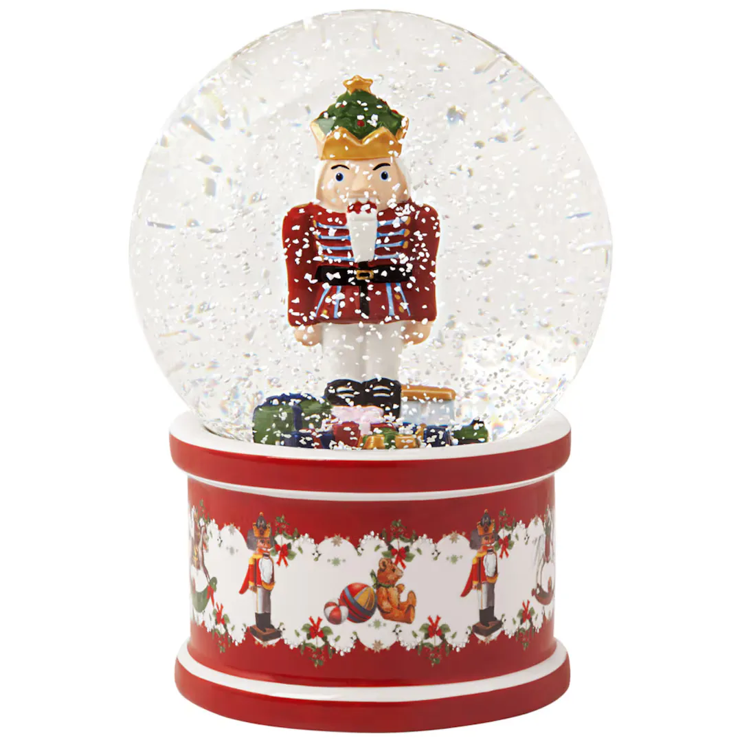 

Рождественский щелкунчик, снежный шар, игрушки Villeroy & Boch, красный