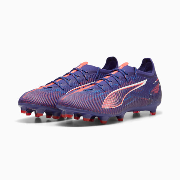 Мужские футбольные бутсы для игры на твердом/искусственном грунте Ultra 5 Pro Puma, синий — фото 4