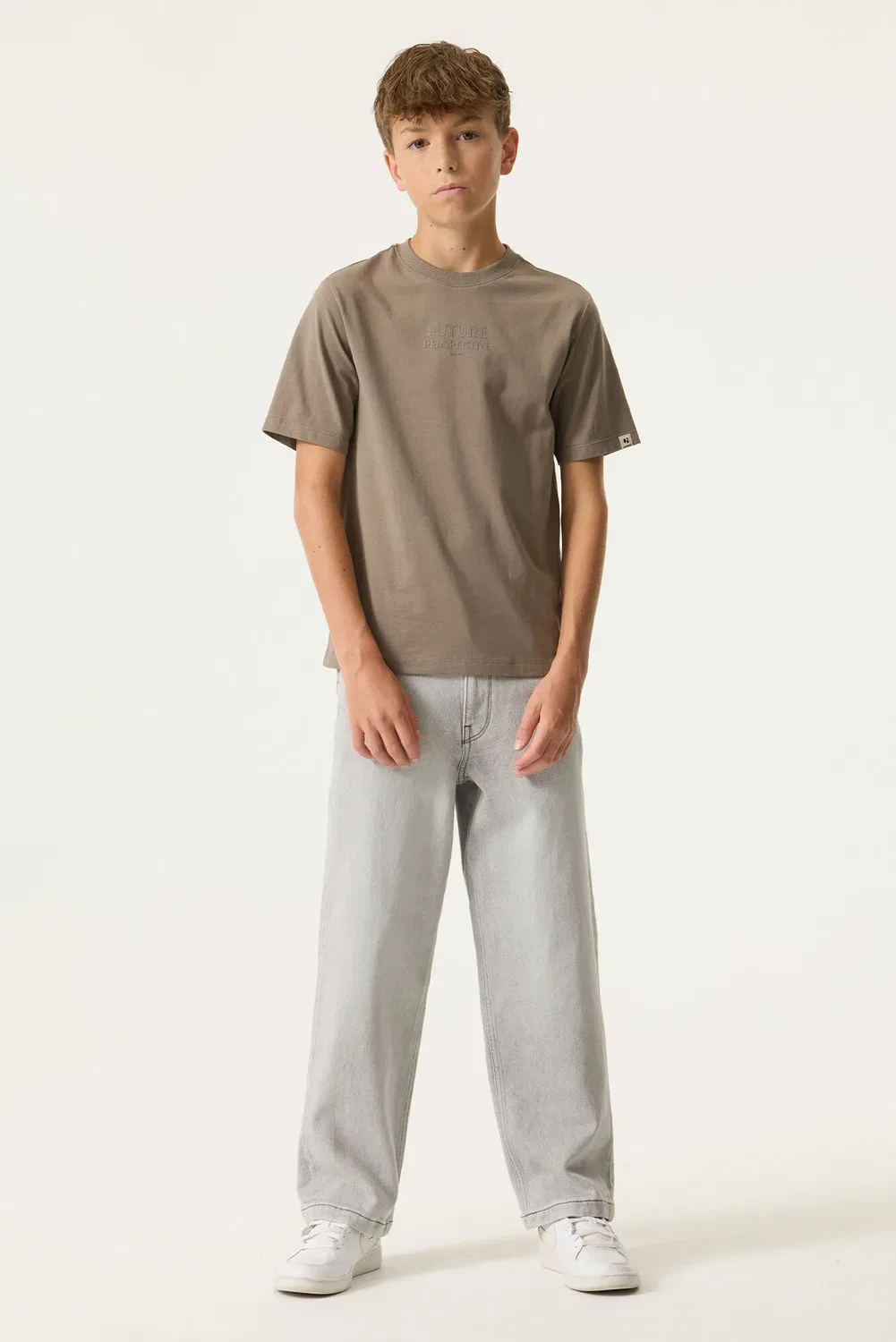 Футболка из хлопка Garcia, taupe grey — фото 4