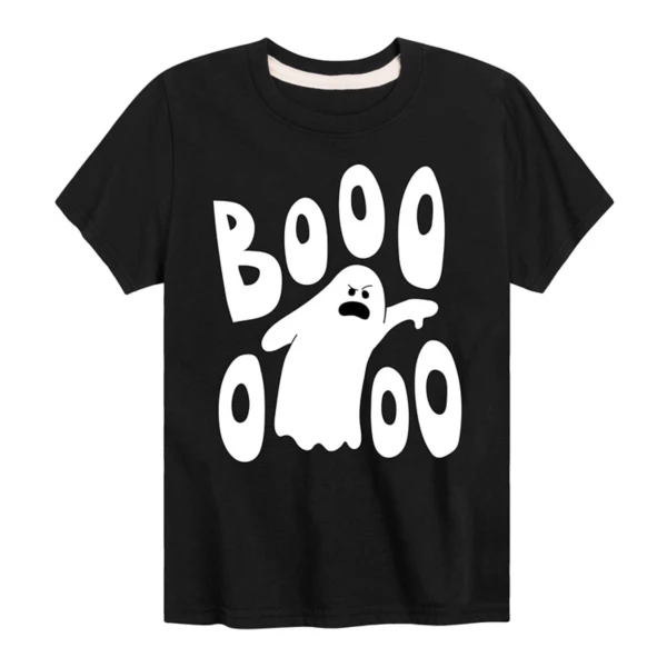 

Футболка с изображением привидения для мальчиков 8-20 лет. Licensed Character, черный