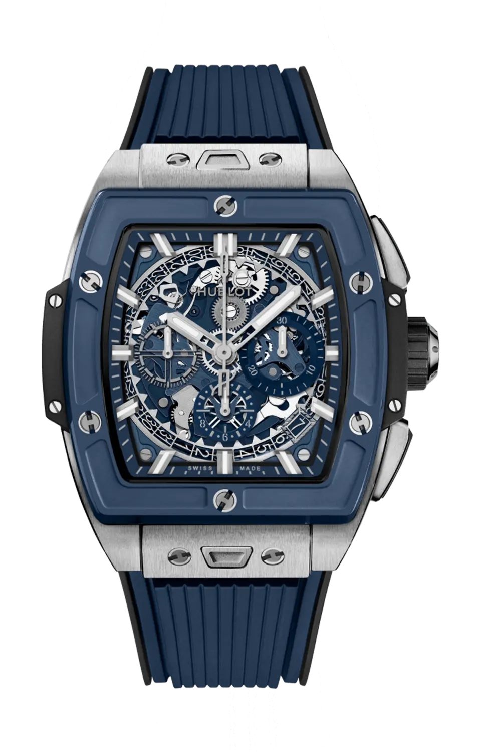 

Часы spirit of big bang titanium blue ceramic Hublot