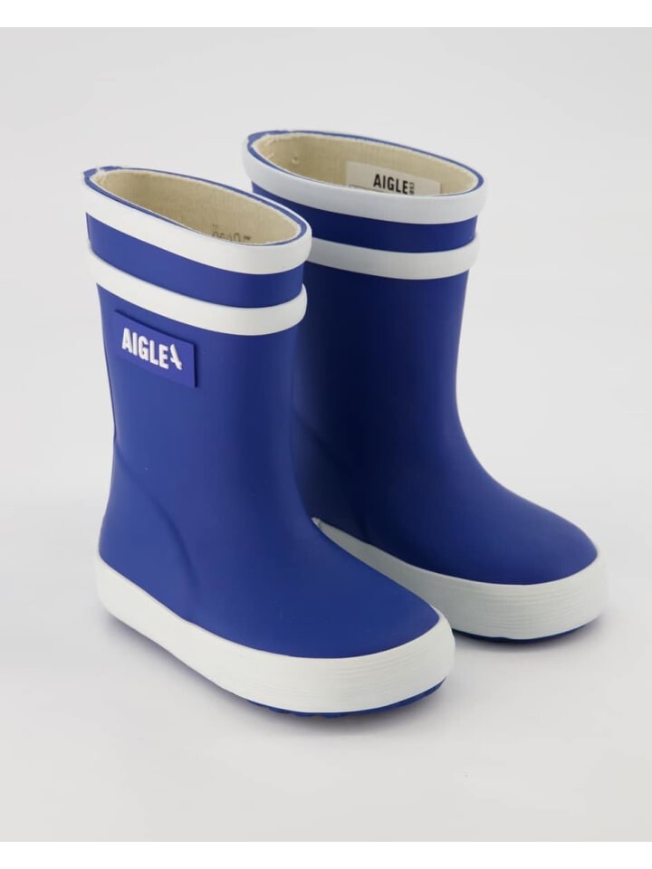 Женские резиновые сапоги Aigle с логотипом, синий