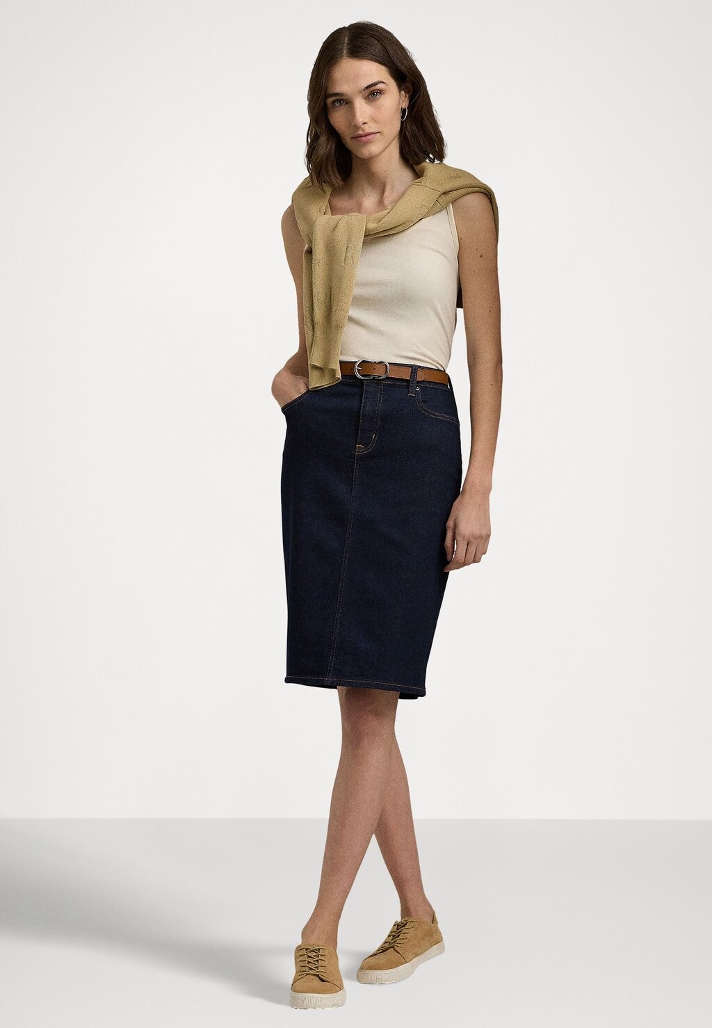 

Юбка-карандаш DENIM SKIRT Ralph Lauren, синий