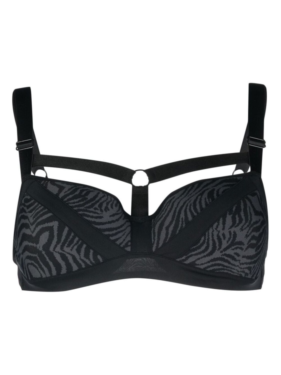 

Marlies Dekkers бюстгальтер Wing Power с зебровым принтом, черный