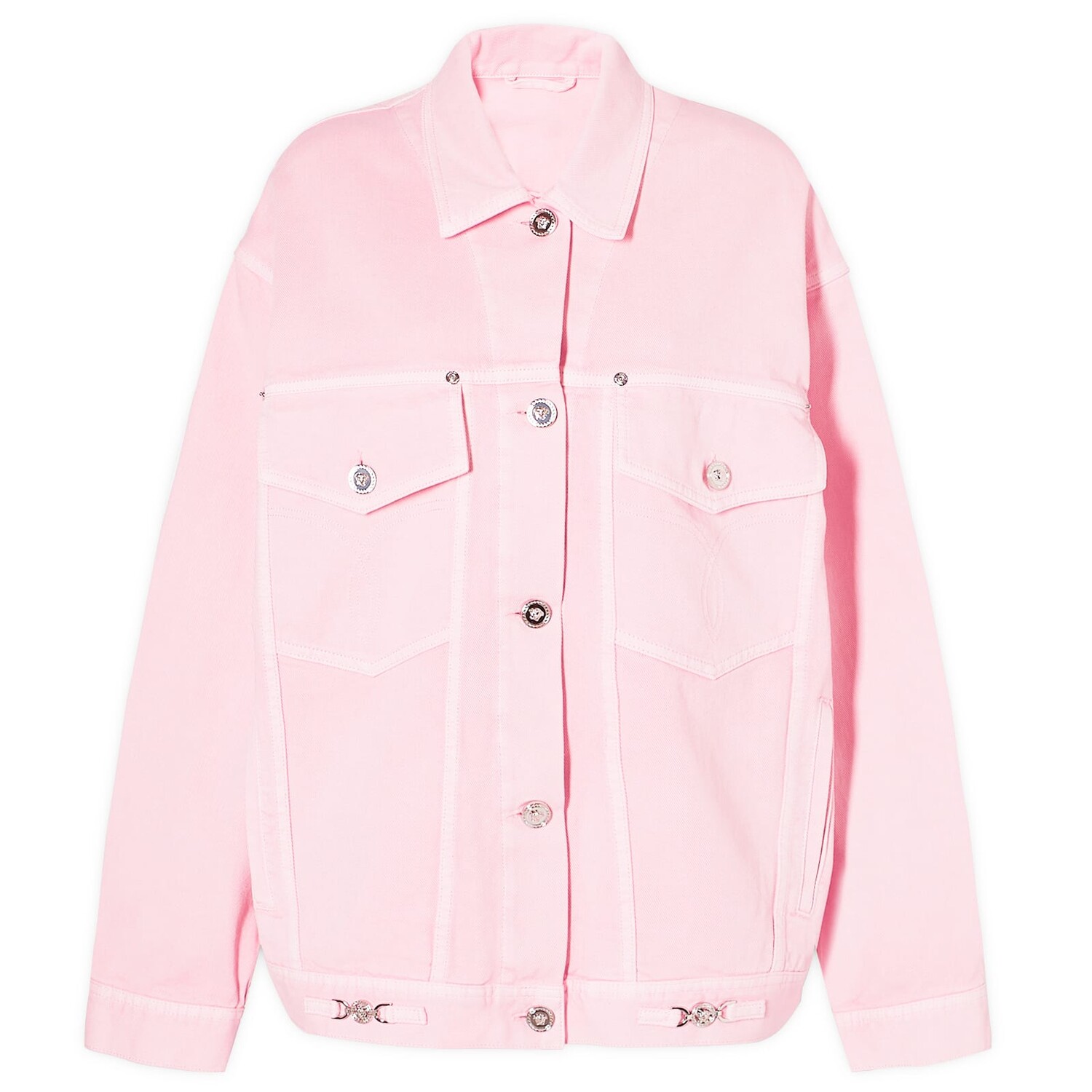 

Джинсовая куртка Versace Denim, цвет Pastel Pink