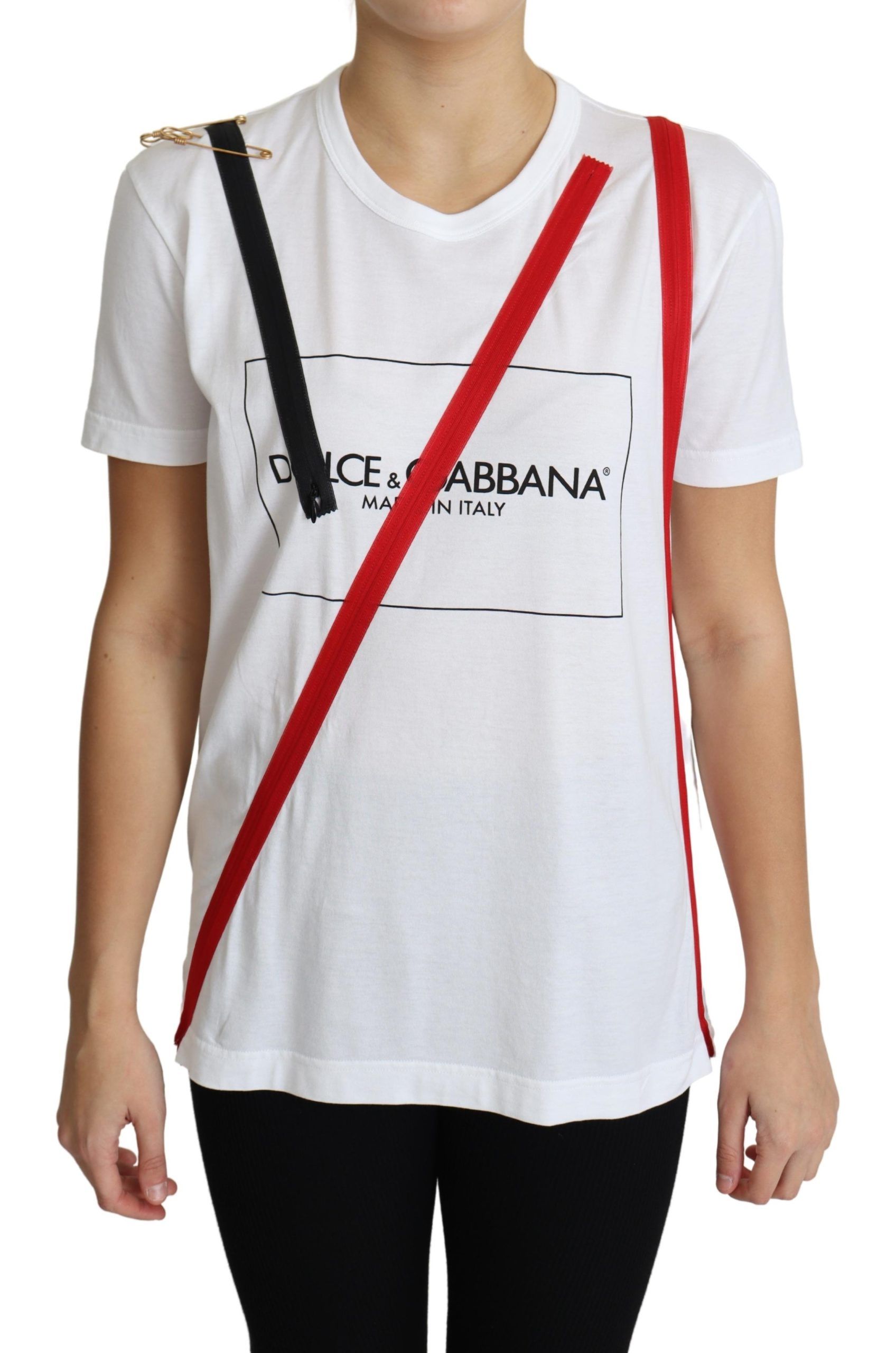 

Футболка Chic White Cotton Limited Edition Dolce & Gabbana, белый