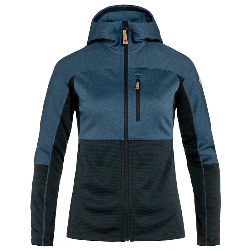 

Женская флисовая куртка Fjallraven Abisko Trail, цвет Dark Navy/Indigo Blue