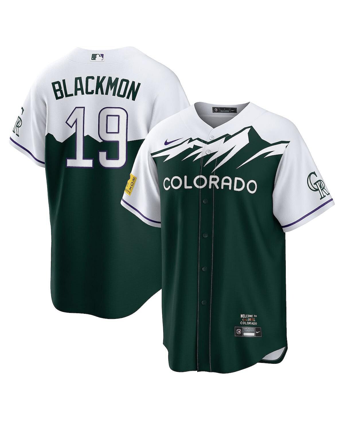

Мужская Джерси Чарли Блэкмона Green Colorado Rockies 2022 City Connect Replica Player Nike