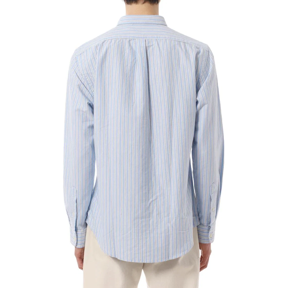 Рубашка Polo Ralph Lauren Slim Fit синяя — фото 4