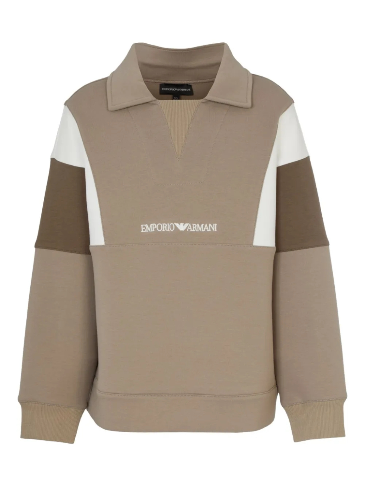

Детская толстовка с логотипом Emporio Armani Emporio Armani Kids, коричневый