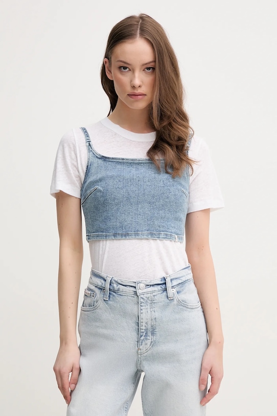 

Джинсовый топ Calvin Klein Jeans, синий