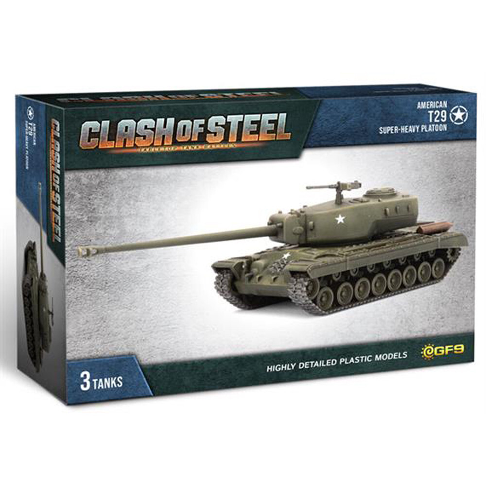 

Миниатюра Gale Force 9 Clash of Steel: American - T29 Super-Heavy Platoon