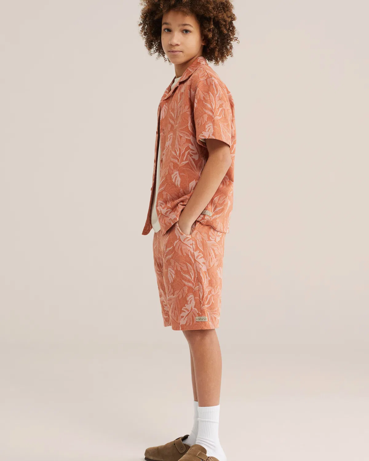 Рубашка на пуговицах стандартного кроя We Fashion, Apricot — фото 4