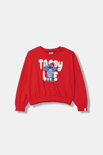 Толстовка с принтом Disney детская United Colors of Benetton, красный