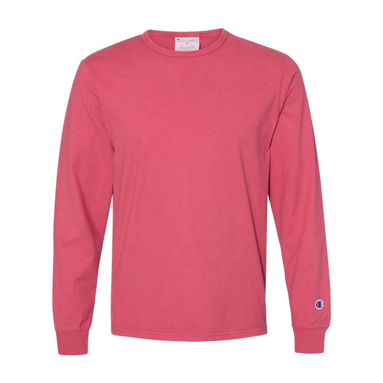 

Футболка с длинным рукавом Champion Garment-Dyed, малиновый