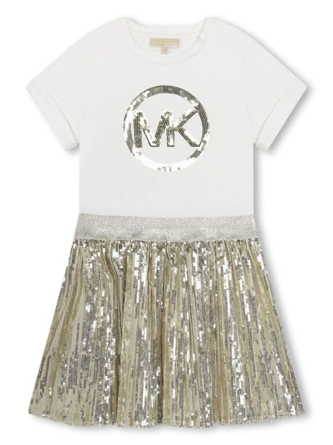 

Michael Kors Kids платье с пайетками, белый