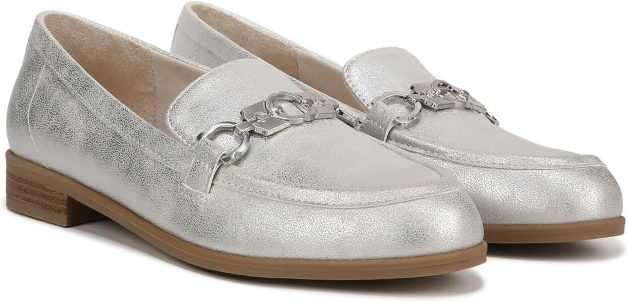 

Лоферы Rate Adorn Dr. Scholl's, цвет Silver Synthetic