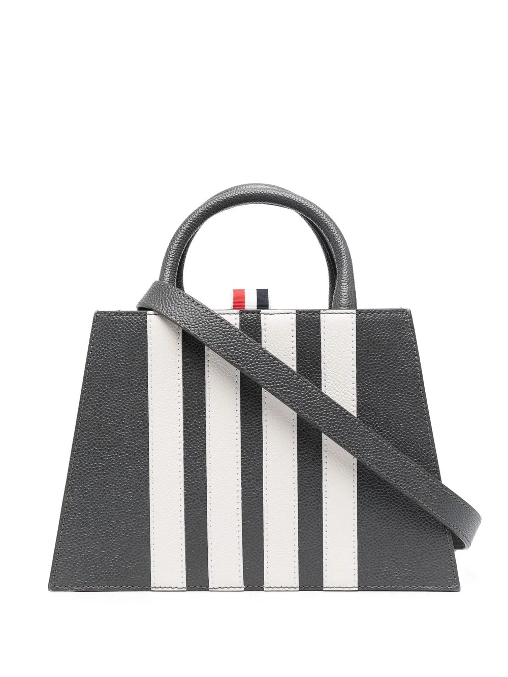 

Сумка-тоут с аппликацией THOM BROWNE, серый