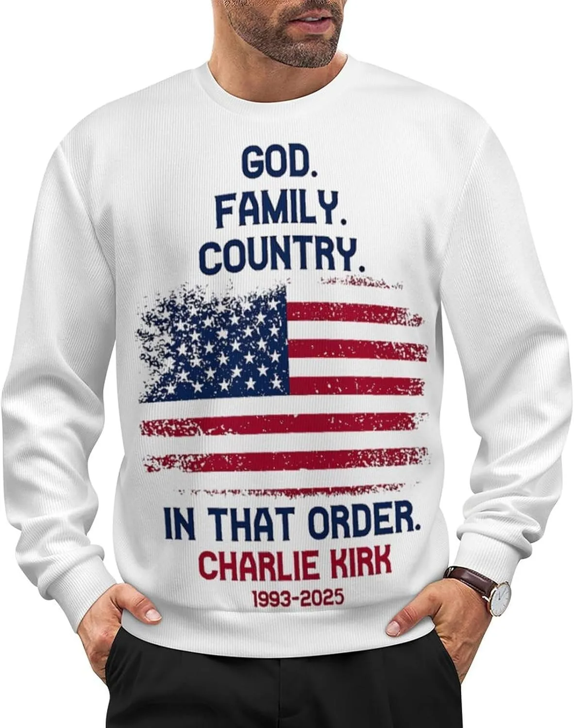 

Свитер Charlie Kirk Unisex CONGIRLBOON