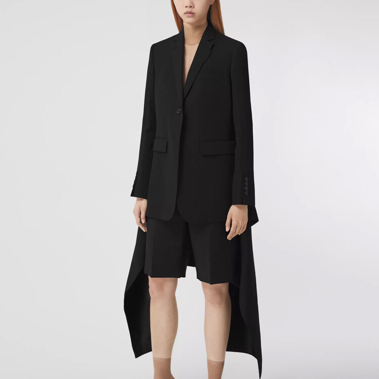 Деловой костюм Burberry женский, шерсть, цвет черный — фото 4