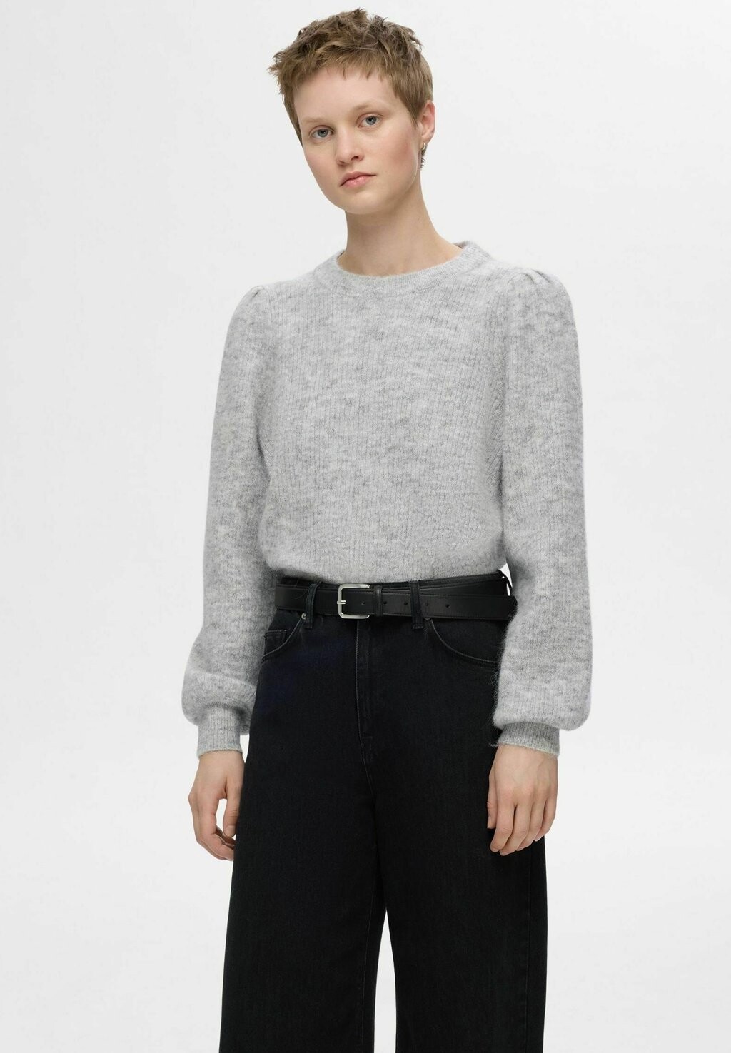 

Джемпер SLFLULU O-NECK NOOS Selected Femme, серый