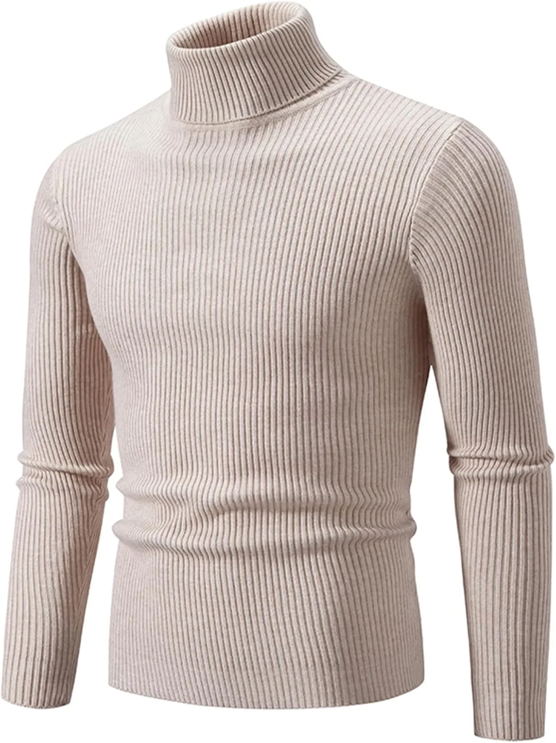 

Мужской водолазка теплая рифленая slim fit AQAYL