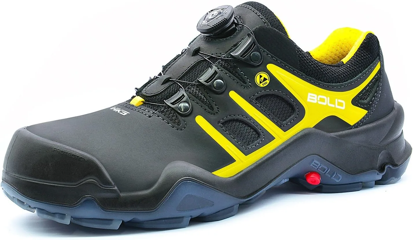 Защитная обувь HKS Targa 8 BTP S3 SRC ESD Boa, черный/желтый — фото 2