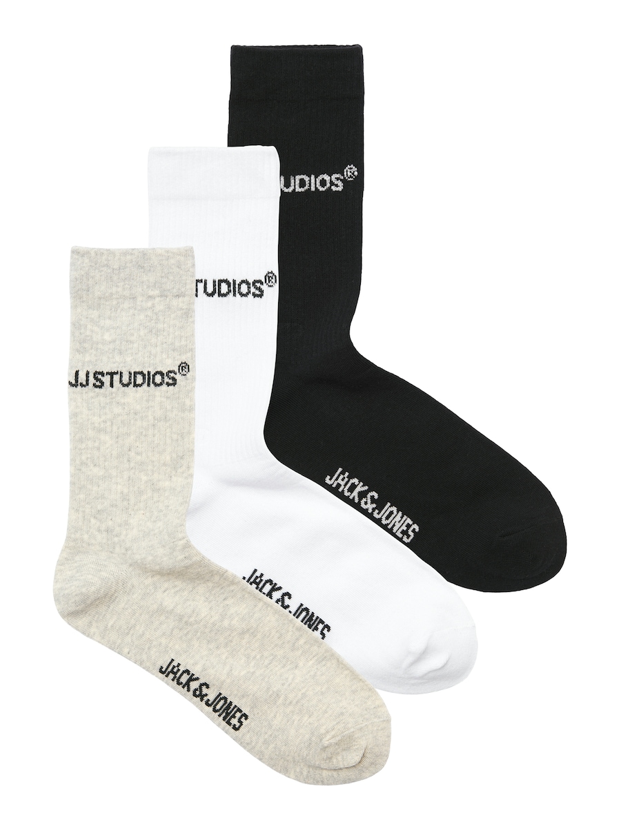

Носки JACK & JONES JACSOHO, светло-серый/черный/белый