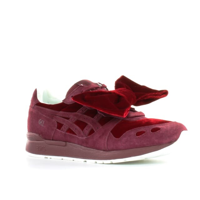 Женские бордовые кроссовки Gel Lyte Asics, красный — фото 2