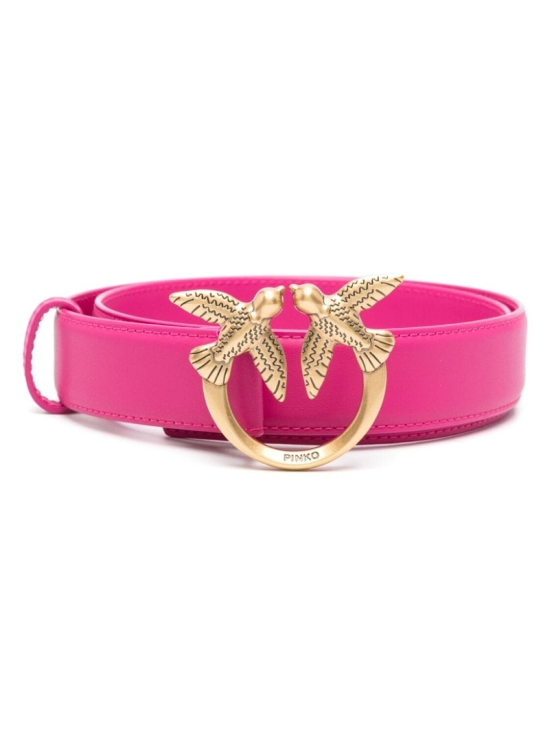 

Ремень с пряжкой Love Birds PINKO, розовый