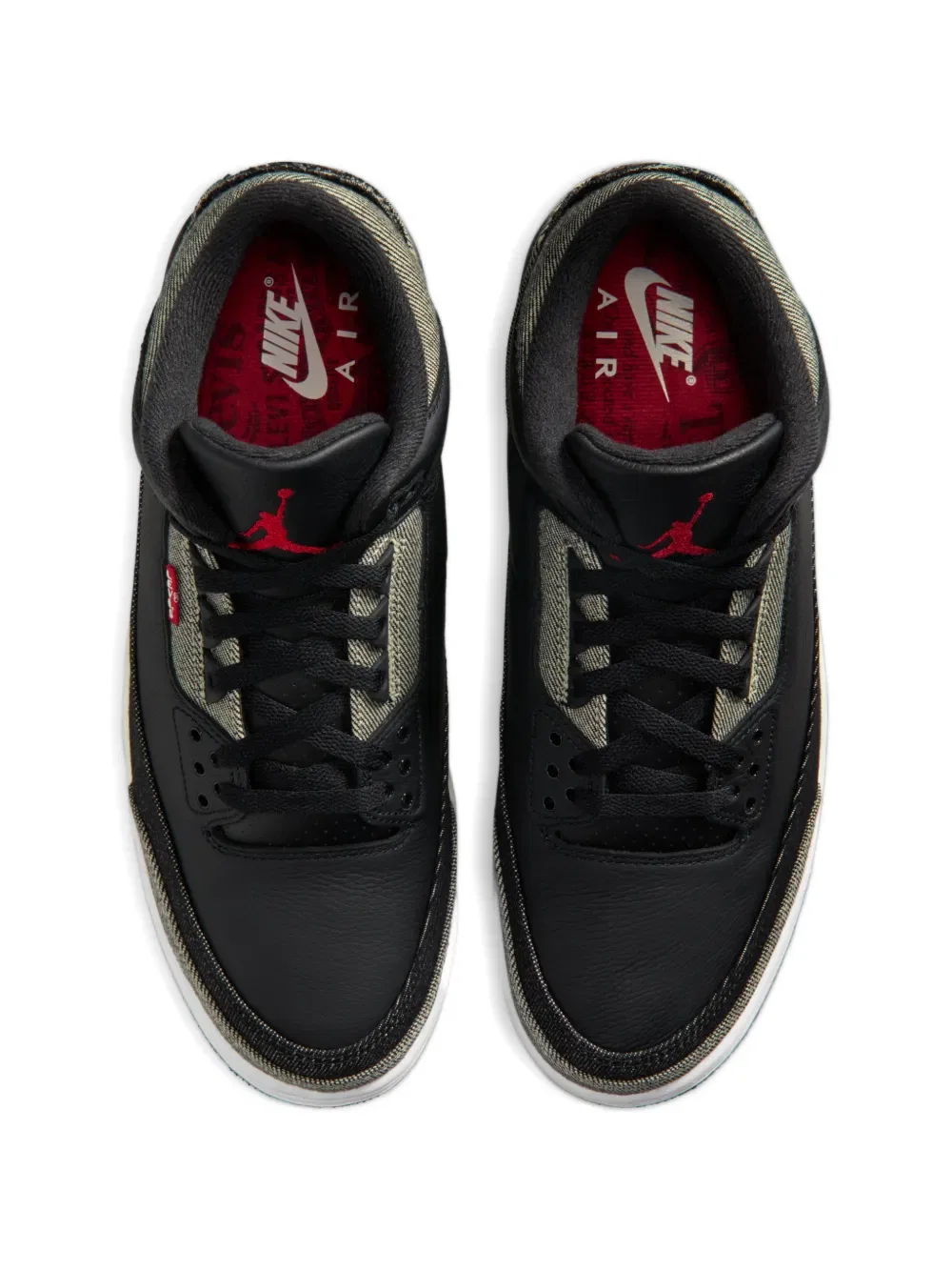 Кроссовки Air Jordan 3 из коллаборации с Levi's, черный — фото 2