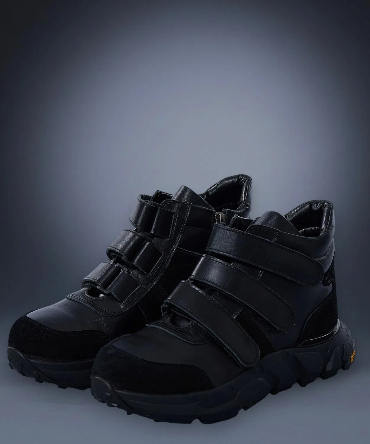 Ботинки Vibram Pilot Boots из японской кожи, чёрные