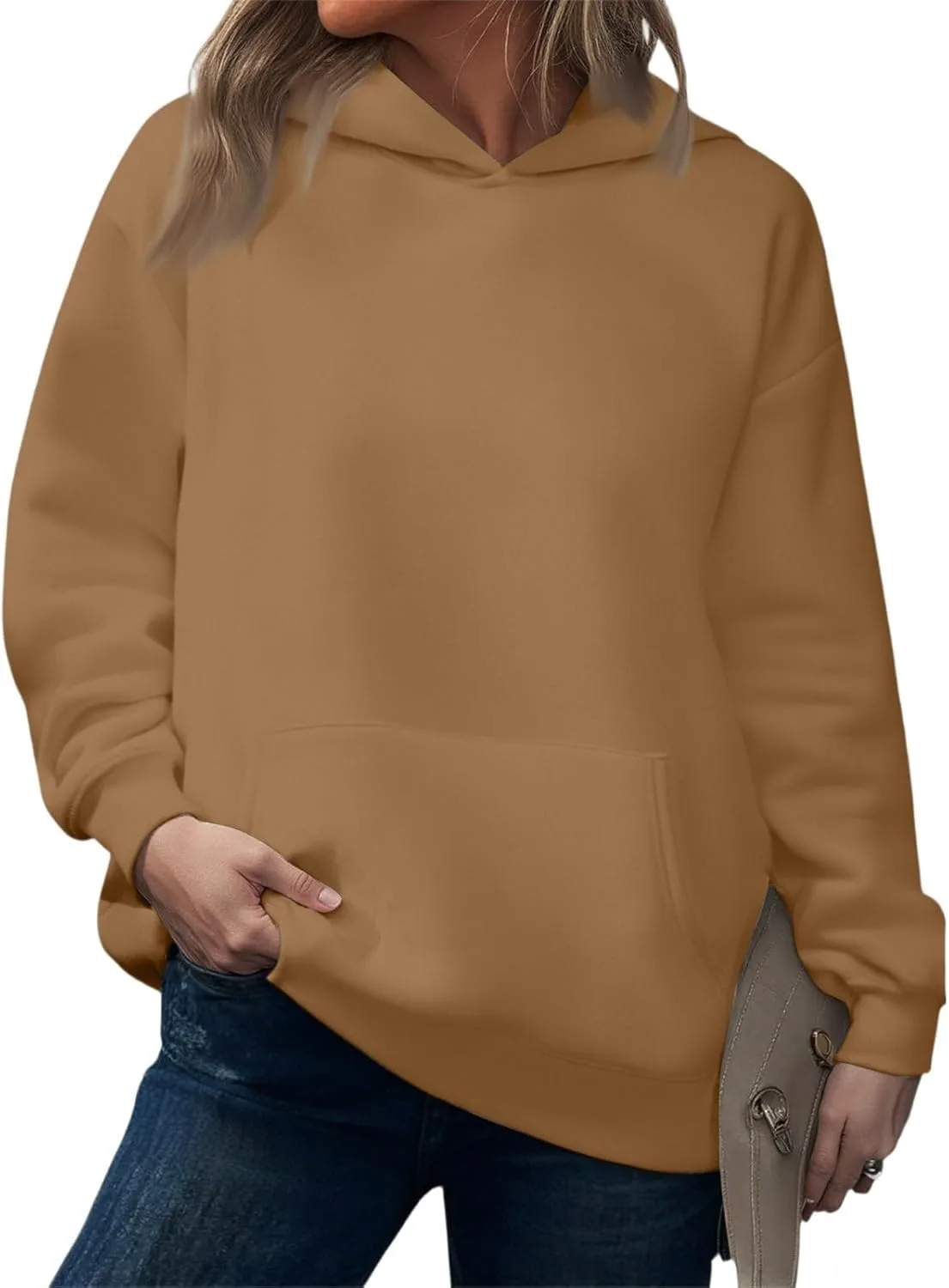 

Женский оверсайз худи из флиса, осень 2025 FlekmanArt