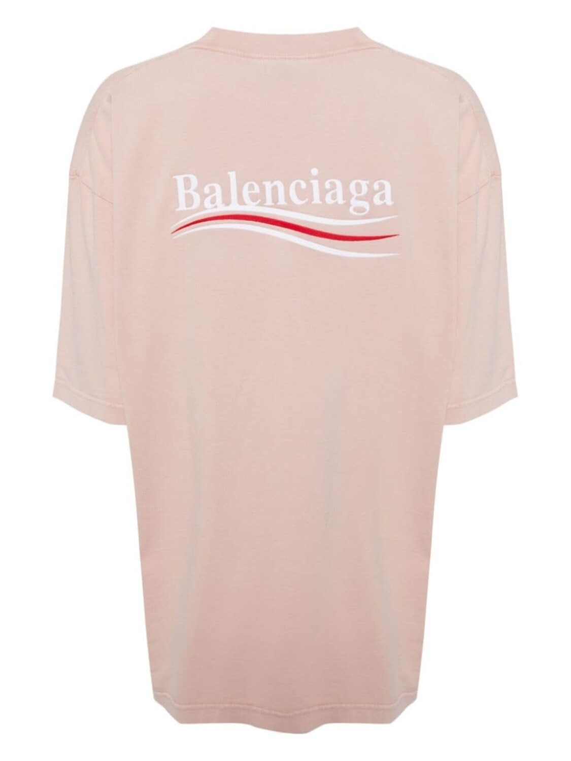 

Balenciaga футболка оверсайз с логотипом, розовый