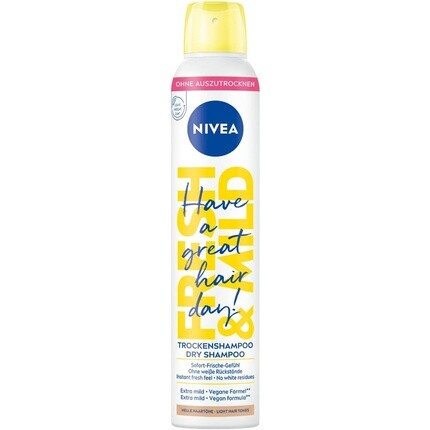 Свежий и мягкий сухой шампунь для светлых тонов волос 200мл, Nivea
