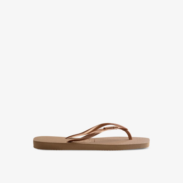 Резиновые шлепанцы с логотипом Havaianas, розовый