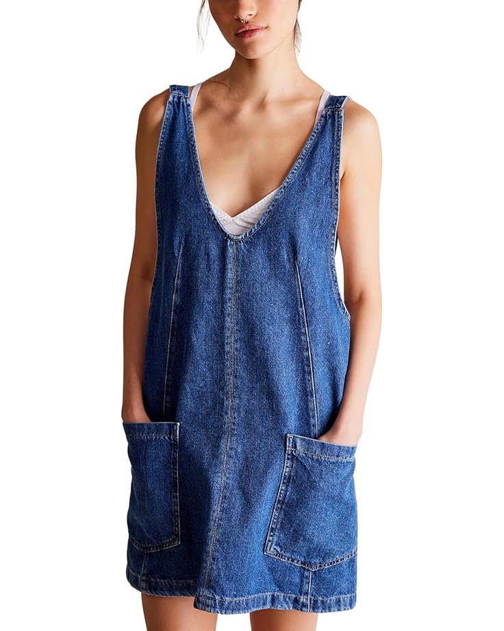 

Юбка Free People High Roller Skirtall, цвет Sapphire Blue