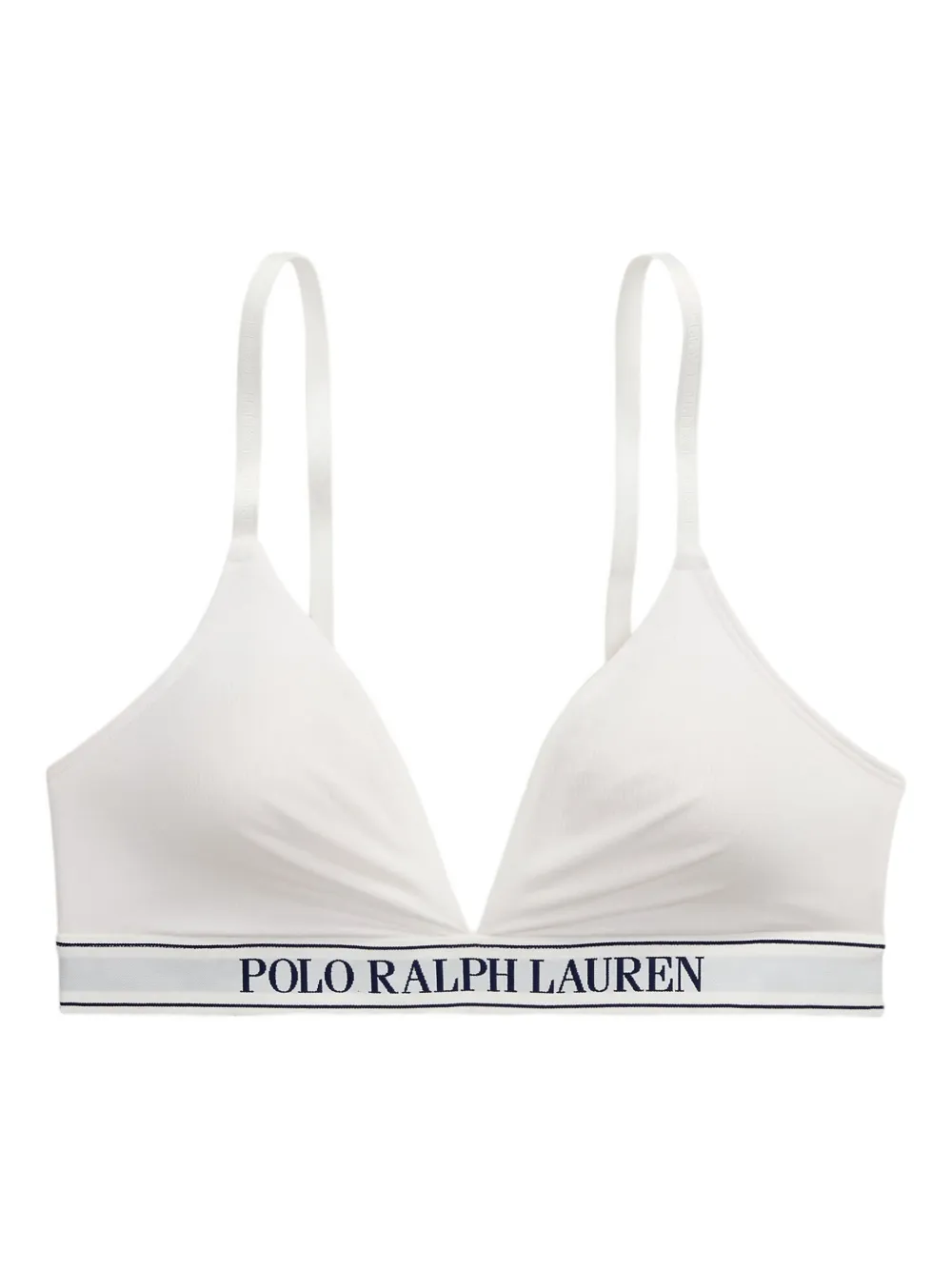 

Бюстгальтер-бралетт с логотипом POLO RALPH LAUREN, белый