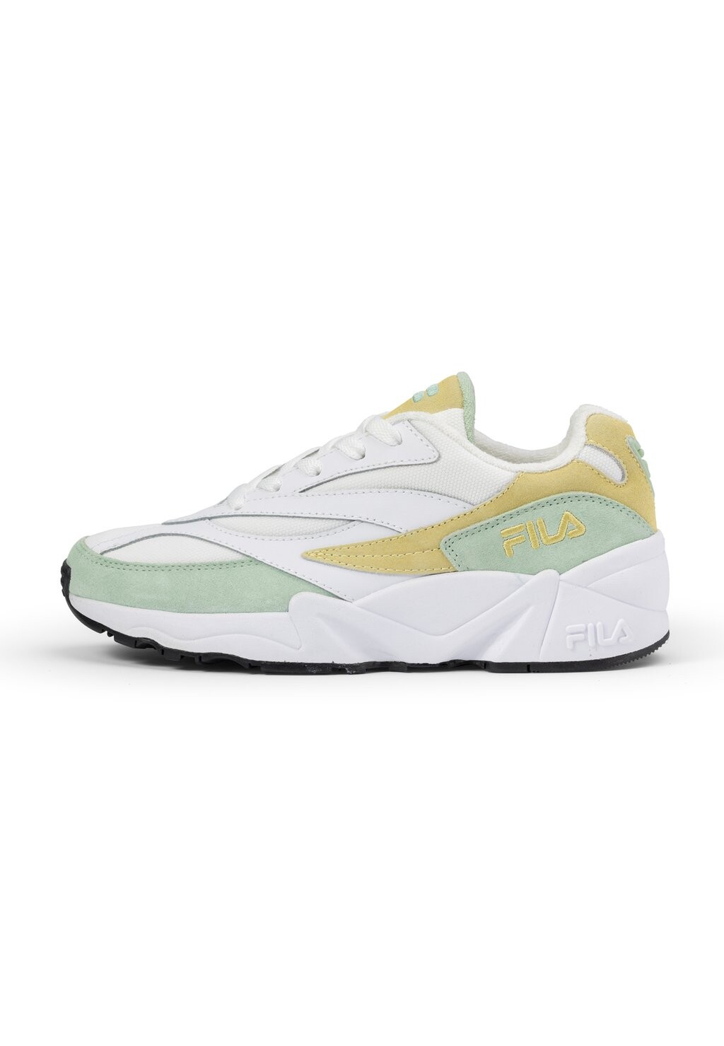 

Кроссовки низкие Fila, цвет white smoke green
