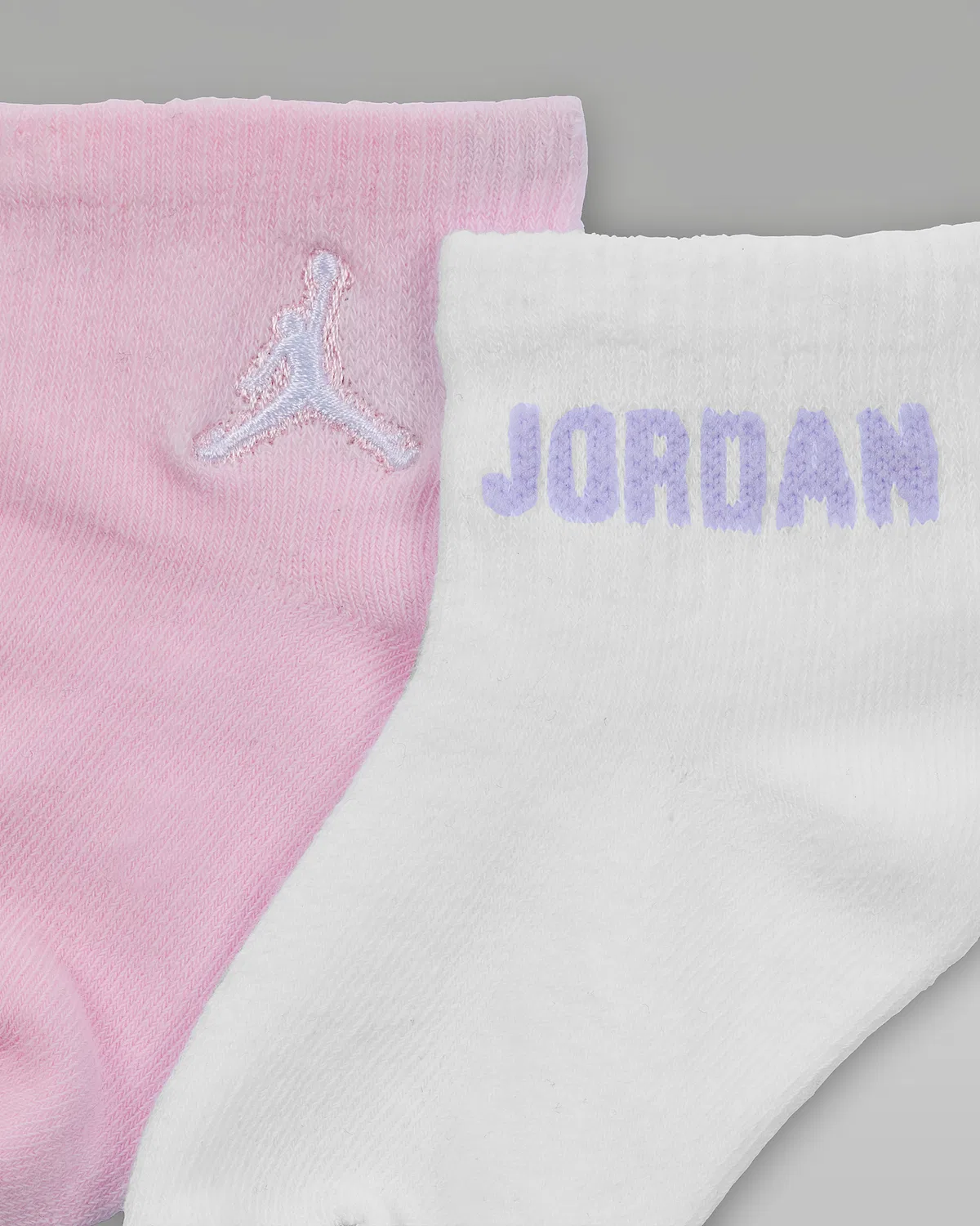 Baby /Toddler Ankle Socks (6 Pairs) Jordan Everyday Essentials, Pink Foam — фото 3