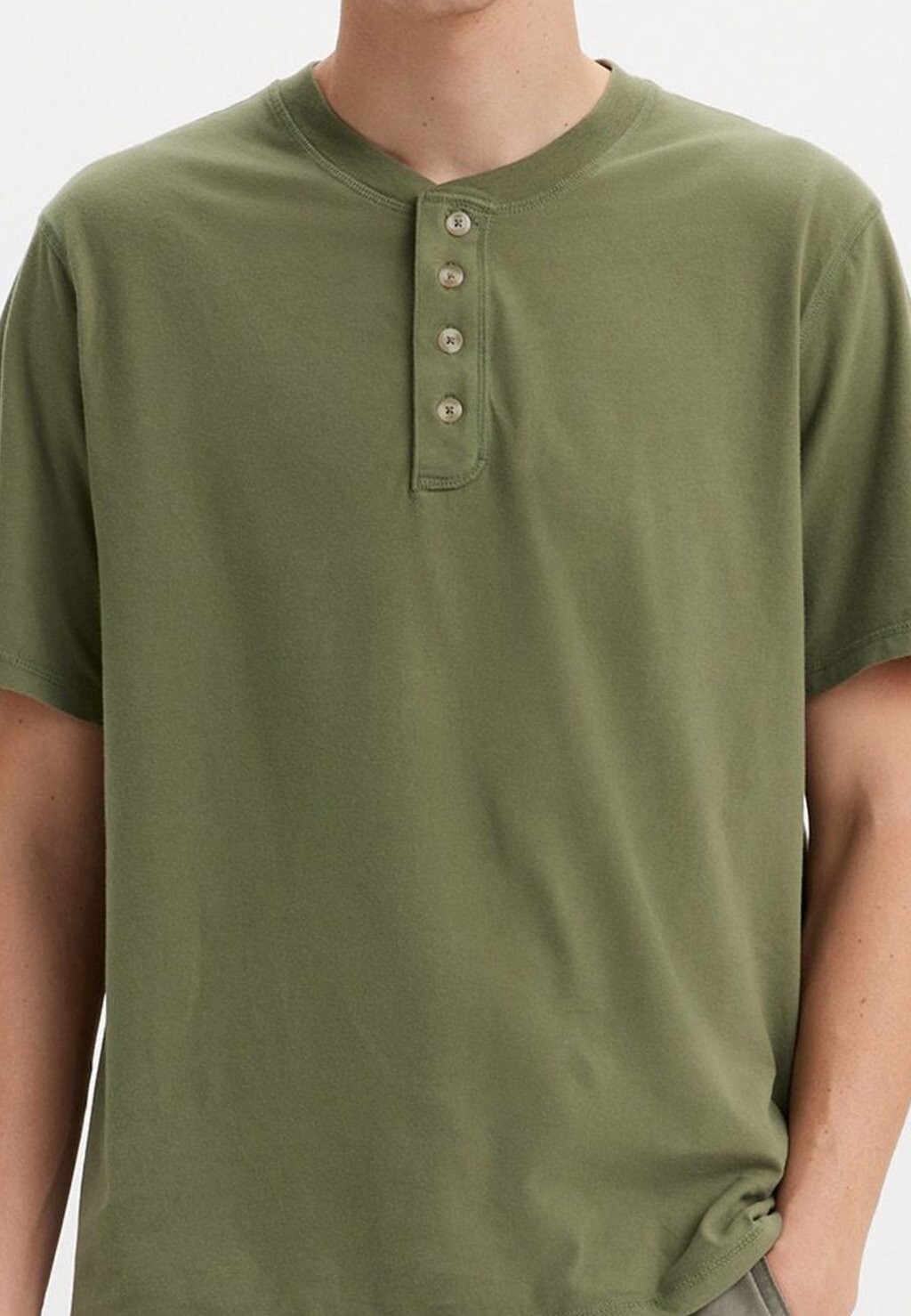 

Футболка с принтом Button Henley Levi's, голубовато-оливковый